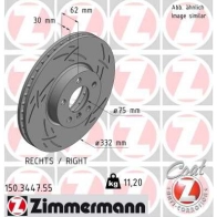 Тормозной диск ZIMMERMANN 1425045826 150344755 ZBFDM V