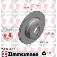Тормозной диск ZIMMERMANN 904526 H O3BC 150346420