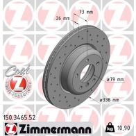 Тормозной диск ZIMMERMANN 904529 150.3465.52 A ZVIR3