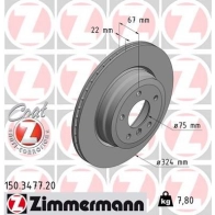 Тормозной диск ZIMMERMANN P2TY2D 4 904542 150.3477.20