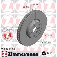 Тормозной диск ZIMMERMANN Z9VL L 150.3478.20 904544