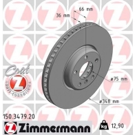 Тормозной диск ZIMMERMANN 904546 150.3479.20 3DM DE