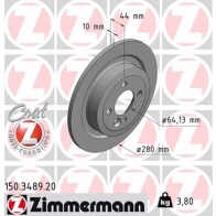Тормозной диск ZIMMERMANN 904565 150.3489.20 HBMB AC5