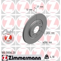 Тормозной диск ZIMMERMANN 904621 NHSQ O 180300620