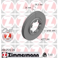 Тормозной диск ZIMMERMANN CKGGT NQ 200.2512.20 1425045845