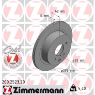 Тормозной диск ZIMMERMANN 200252320 Nissan Qashqai WNPL X