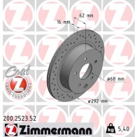 Тормозной диск ZIMMERMANN J42 0S04 904701 200252352