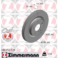 Тормозной диск ZIMMERMANN 200252720 YGP 15R 904706