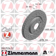 Тормозной диск ZIMMERMANN 904716 EEUEUM U 200253452