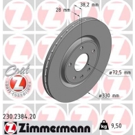 Тормозной диск ZIMMERMANN 1WX Z0S 1211178583 230238420