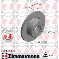 Тормозной диск ZIMMERMANN 905146 230625820 A4B D5D