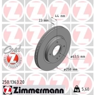 Тормозной диск ZIMMERMANN P3P2 X0 905824 250.1363.20