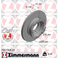 Тормозной диск ZIMMERMANN 250136820 905831 U1 RA6