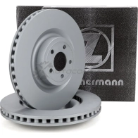 Тормозной диск ZIMMERMANN 250138720 Ford Mustang 6 (CZG, S550) Купе 2.3 EcoBoost 314 л.с. 2015 – 2020 1 0Z5S7Z