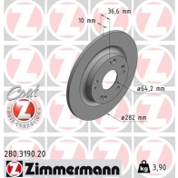 Тормозной диск ZIMMERMANN 5K 722U 280319020 1425045850