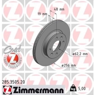 Тормозной диск ZIMMERMANN A9E 31 Hyundai Getz (TB) 1 Хэтчбек 1.5 CRDi GLS 102 л.с. 2004 – 2005 285350520