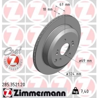 Тормозной диск ZIMMERMANN ZA0AWA 2 906130 285352120