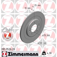 Тормозной диск ZIMMERMANN Hyundai i40 (CW, VF) 1 Универсал 1.7 CRDi 141 л.с. 2015 – 2024 46 NNJ 285352620