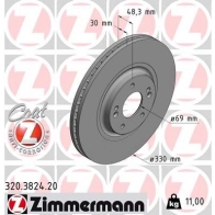 Тормозной диск ZIMMERMANN 320382420 5 U03X 1437877685