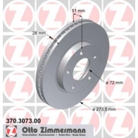 Тормозной диск ZIMMERMANN ZLLIF 9A 370.3073.00 906268