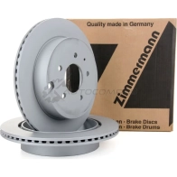 Тормозной диск ZIMMERMANN OQF IZW 370308920 Mazda CX-7 (ER) 1 Кроссовер 2.3 MZR DISI Turbo AWD 238 л.с. 2006 – 2014
