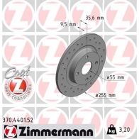 Тормозной диск ZIMMERMANN A3 PUR 1211191243 370440152