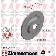 Тормозной диск ZIMMERMANN 906297 370440220 OQT VM0Z