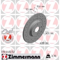 Тормозной диск ZIMMERMANN CH WU6G1 906298 370440252