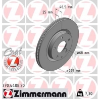 Тормозной диск ZIMMERMANN 1437876395 XE 9R6Q8 370440820