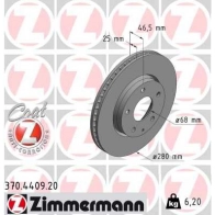 Тормозной диск ZIMMERMANN 7WPO 3T 370440920 1440004147