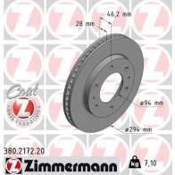 Тормозной диск ZIMMERMANN Mitsubishi L200 RC NJL 380217220