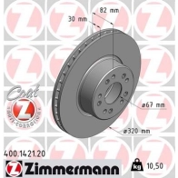 Тормозной диск ZIMMERMANN Mercedes S-Class (W140) 3 Седан 6.0 S 600 (140.056. 140.057) 394 л.с. 1993 – 1998 KP 5P45 400142120