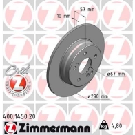 Тормозной диск ZIMMERMANN 2 HDM1A 400145020 906421