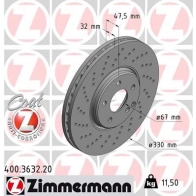 Тормозной диск ZIMMERMANN Mercedes E-Class 400363220 5 UC2E0A