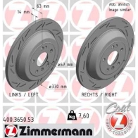 Тормозной диск ZIMMERMANN Mercedes R-Class 7T 06I 400365053