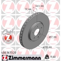 Тормозной диск ZIMMERMANN 400367320 JYJ2Q N 906563