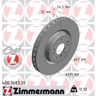 Тормозной диск ZIMMERMANN 906577 400368320 9K O2FP