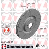 Тормозной диск ZIMMERMANN 906579 I 3PTG 400368420