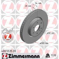 Тормозной диск ZIMMERMANN Q 4MHAT 1437877686 400553520