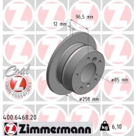 Тормозной диск ZIMMERMANN F3 OP2E 906633 400646820