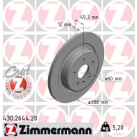Тормозной диск ZIMMERMANN DALUVF H 430264420 906807