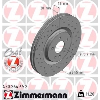 Тормозной диск ZIMMERMANN 6 NVCI 1437879657 430264752