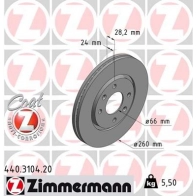 Тормозной диск ZIMMERMANN 906893 GG6EAD W 440310420