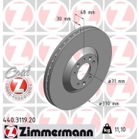 Тормозной диск ZIMMERMANN 33R FJ2 440311920 906911
