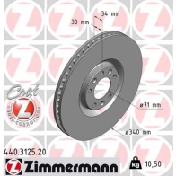 Тормозной диск ZIMMERMANN SG 3ZMU 440312520 906921