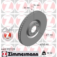 Тормозной диск ZIMMERMANN 906924 VV 7ZIV0 440312720