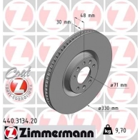 Тормозной диск ZIMMERMANN 906934 BGBQ U 440313420