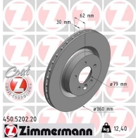 Тормозной диск ZIMMERMANN 906949 450520220 S0 I4W