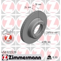 Тормозной диск ZIMMERMANN 1437878870 450522320 RYUR 1UU