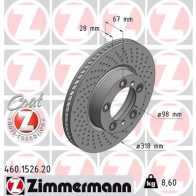 Тормозной диск ZIMMERMANN U 2EWH1 907014 460.1526.20